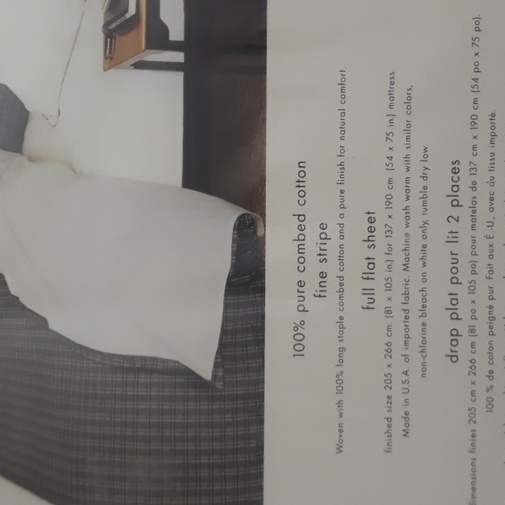 Calvin Klein full flat sheet